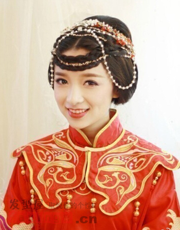 中式新娘髮型圖片 端莊典雅古典美