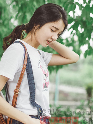  小清新馬尾髮型扎發   簡單清純少女氣質