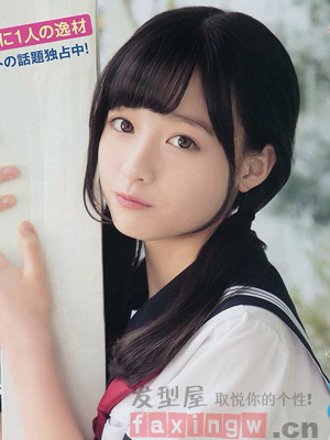 日系萌妹橋本環奈寫真髮型大圖  清純氣質獲贊天使容顏