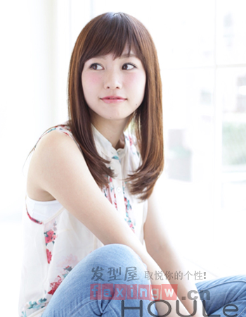  中長發發尾內扣    簡約甜美最有范