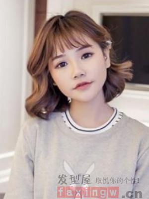 韓式女生捲髮設計 簡單時尚顯甜美