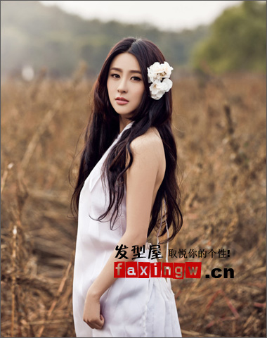 《新天龍八部》賈青最新唯美小清新長發髮型圖片