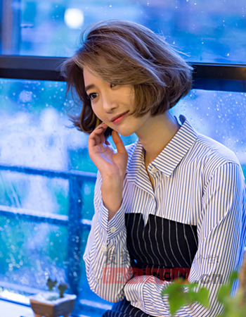 2015韓式燙髮中短髮  優雅迷人引領經典