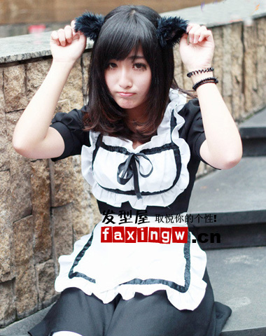 showgirl嫩模劉憶瑩萌系少女髮型 青春可愛