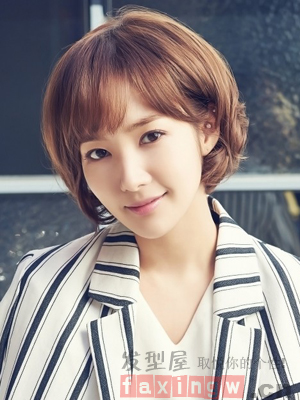 2015最新短髮燙髮造型  韓式短髮知性減齡