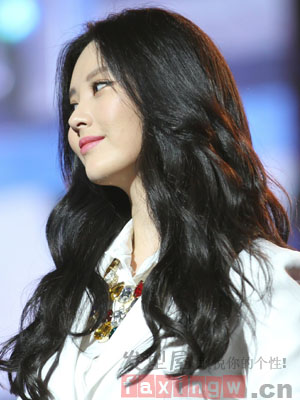 韓國女生圓臉長髮型圖片  心機修顏髮型速成