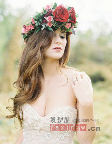 夢幻的戶外婚禮新娘髮型 一種窒息的美