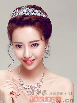 新娘髮型韓式皇冠 圓女生的公主夢