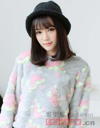 女生流行齊劉海髮型欣賞 甜美VS優雅最百搭