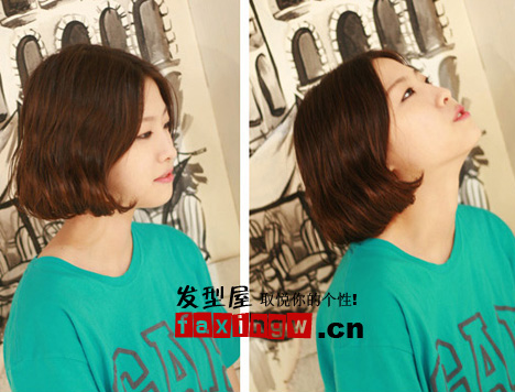  2012夏季韓國髮型 時尚流行韓國女生荷葉頭髮型