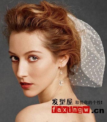 8款歐美新娘髮型設計 點綴髮飾清新唯美