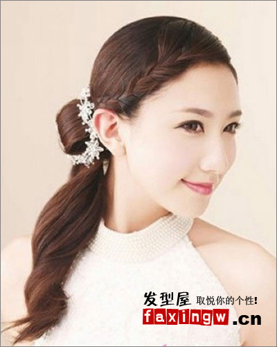 3款最新柔美新娘髮型設計圖片 變身清新溫婉小女人