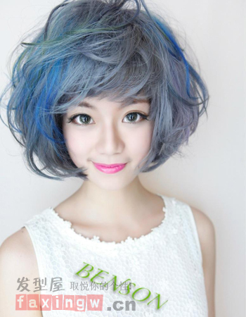 2014挑染髮型圖片 彰顯時尚魅力色彩