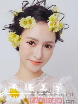 最美新娘髮型圖片 宛若花仙子