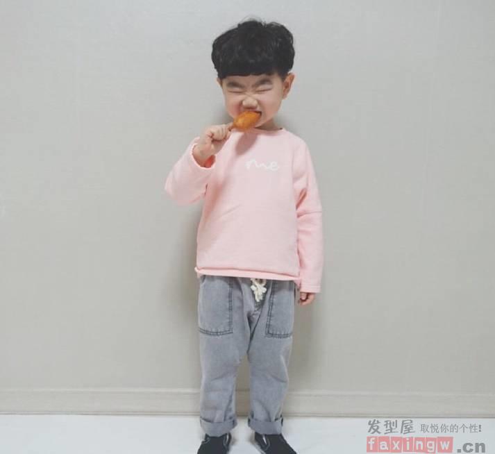 小男孩的頭型圖片