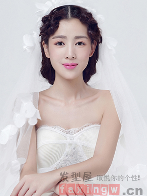 韓式優雅新娘妝髮型  典雅高貴女神范兒