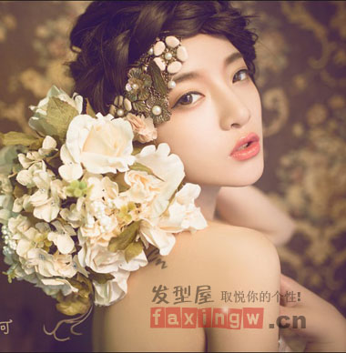 唯美花飾新娘髮型 打造浪漫花仙子
