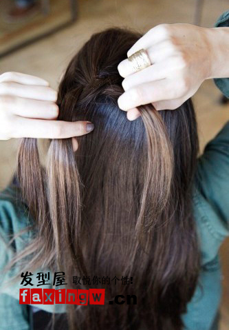 2012夏季流行髮型扎法圖解 法式麻花辮的扎法