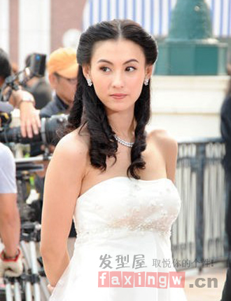 最美辣媽張柏芝婚紗照集錦 新娘披髮盤發都迷人