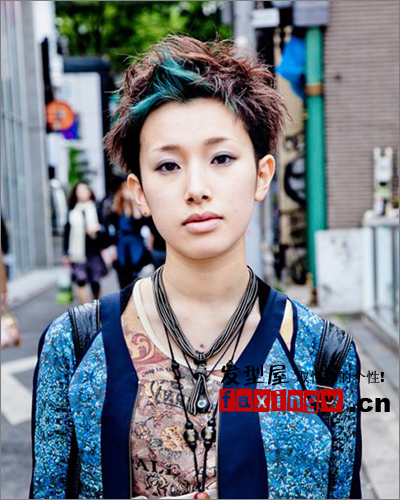 2012最新女生多變染髮顏色 日系個性時尚短髮髮型圖片