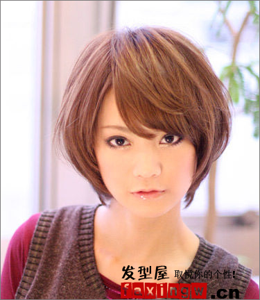 2012流行小清新女學生短髮髮型圖片 修顏時尚更甜美