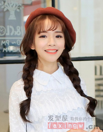 韓國麻花辮髮型圖片 精緻扎發清純吸睛