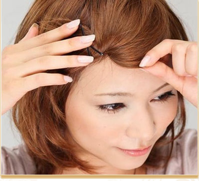 中短髮怎么扎美女達人親手示範