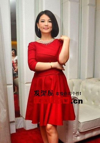 “中國紅”女星清新髮型 利落形象為我國奧運健兒加油
