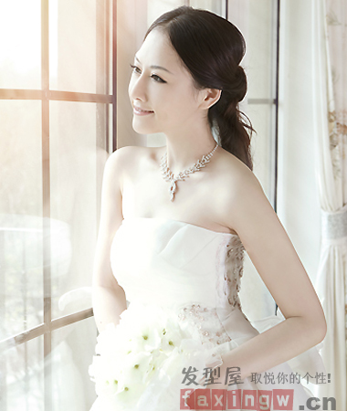 2014潮流新娘婚紗攝影髮型    塑造高貴典雅公主新娘