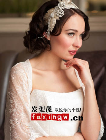 6款流行美新娘髮型圖片 彰顯新娘優雅情調