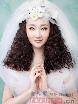 新娘帶頭紗髮型圖片 做最美新娘