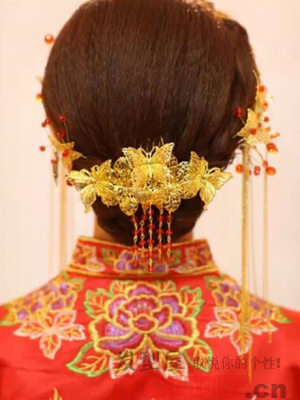 中式新娘盤發教學 短髮這樣最好看