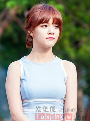 韓式簡單女生盤發  氣質優雅晉身女神