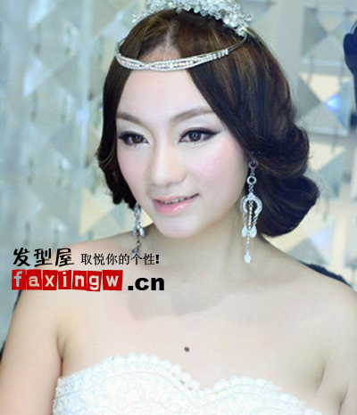 夢幻貴氣韓式新娘髮型圖片