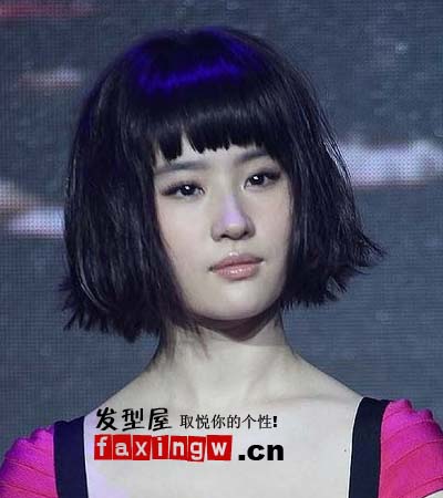 劉亦菲最新髮型設計  神仙姐姐變人間清靚女