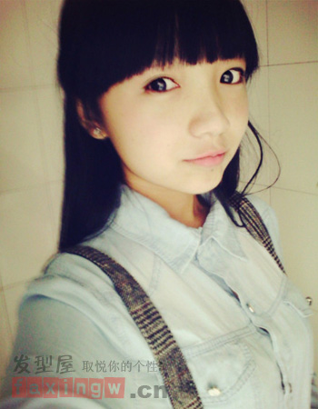 中國好學姐周玥甜美素顏照 治癒系髮型清甜可愛
