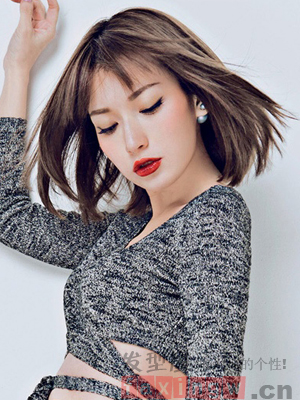 韓式中短髮燙髮髮型   優雅迷人輕熟女氣質