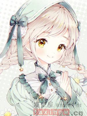 二次元麻花辮女孩圖片 嬌小迷人風範
