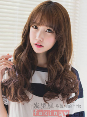 韓國捲髮髮型  時尚浪漫女神范